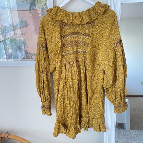 Doen Cordelia Mini Dress in Sunsoaked Foothills Floral Print Small - Picture 8 of 8